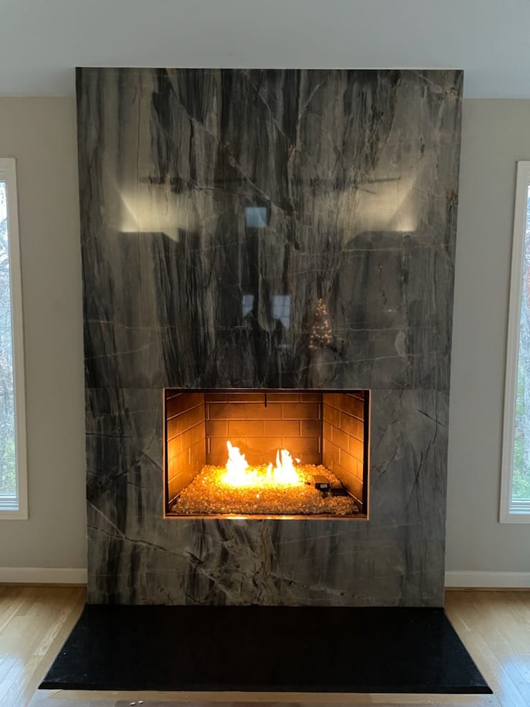 Custom marble countertop